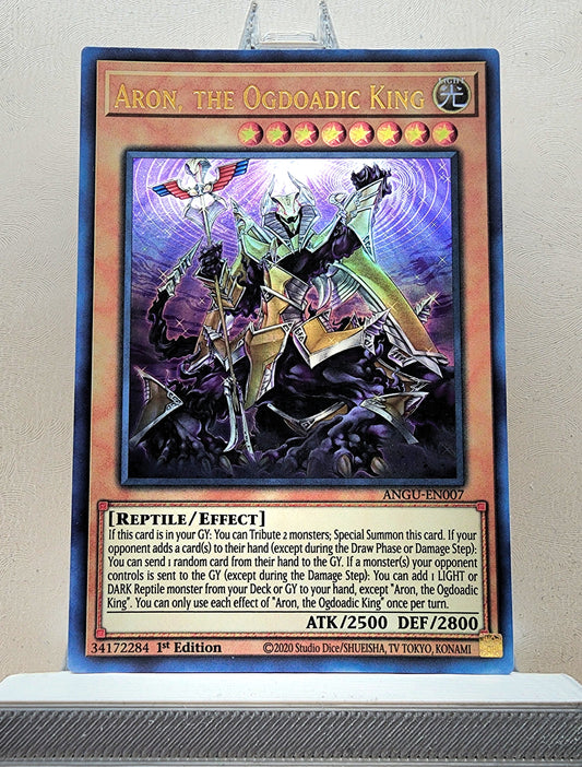 Yugioh! 1x Aron, the Ogdoadic King (ANGU - Ultra Rare) 1st Edition