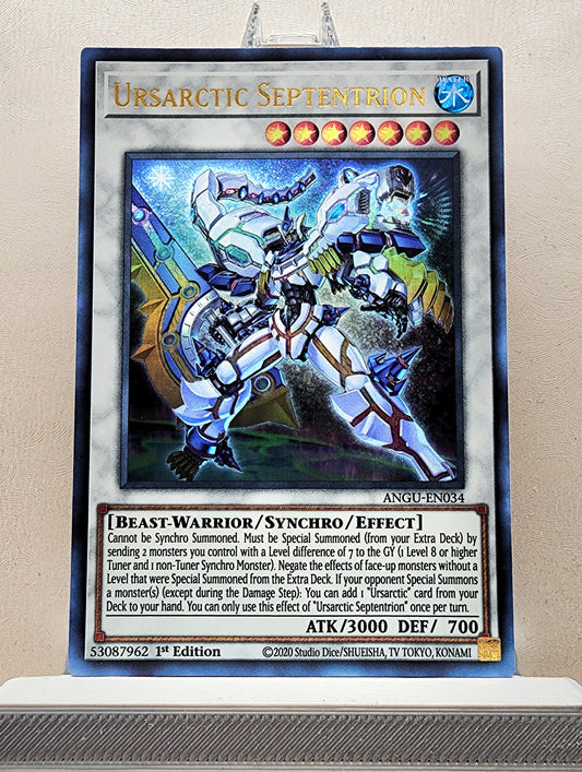 Yugioh! 1x Ursarctic Septentrion (ANGU - Ultra Rare) 1st Edition