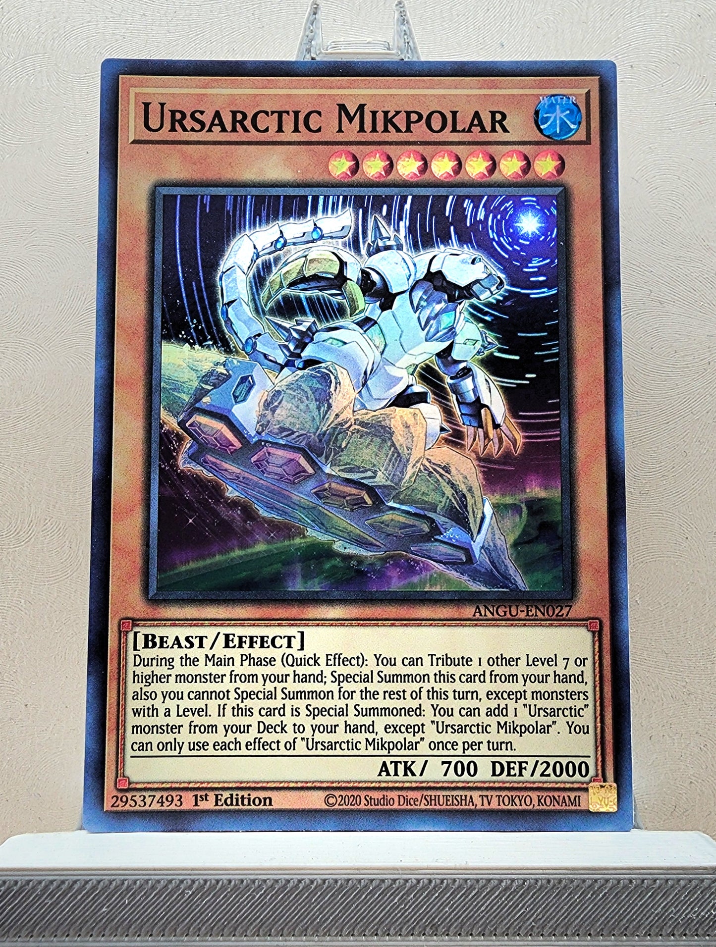 Yugioh! 1x Ursarctic Mikpolar (ANGU - Super Rare) 1st Edition