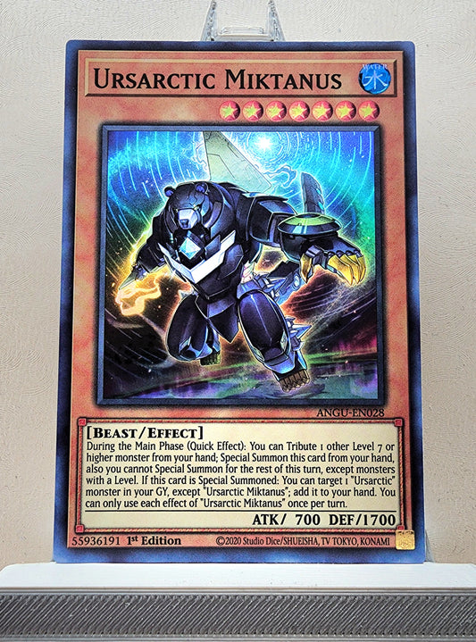 Yugioh! 1x Ursarctic Miktanus (ANGU - Super Rare) 1st Edition