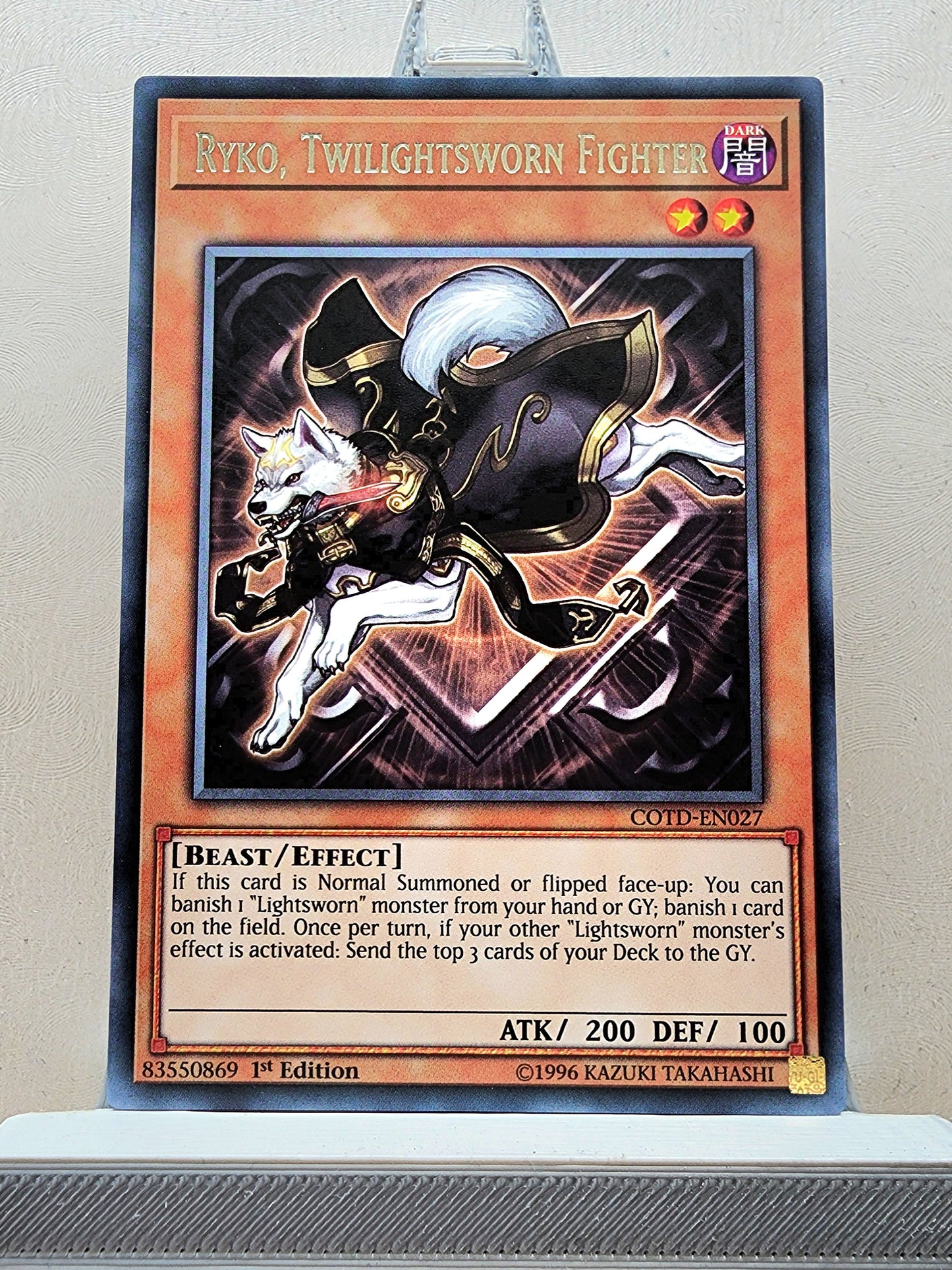 Yugioh! 1x Ryko, Twilightsworn Fighter (COTD - Rare) 1st Edition