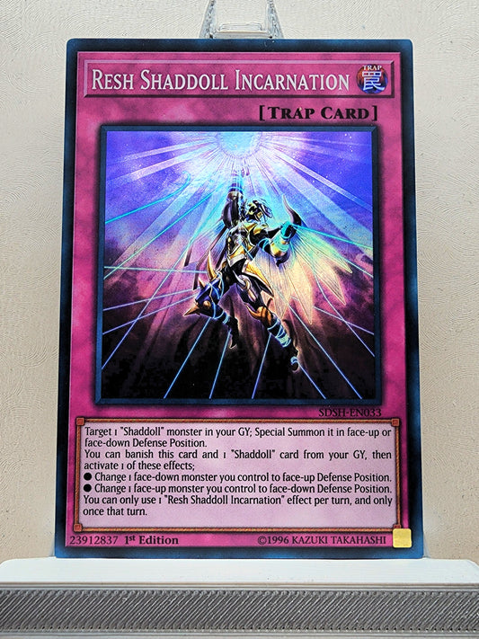 Yugioh! 1x Resh Shaddoll Incarnation (SDSH - Super Rare) 1st Edition