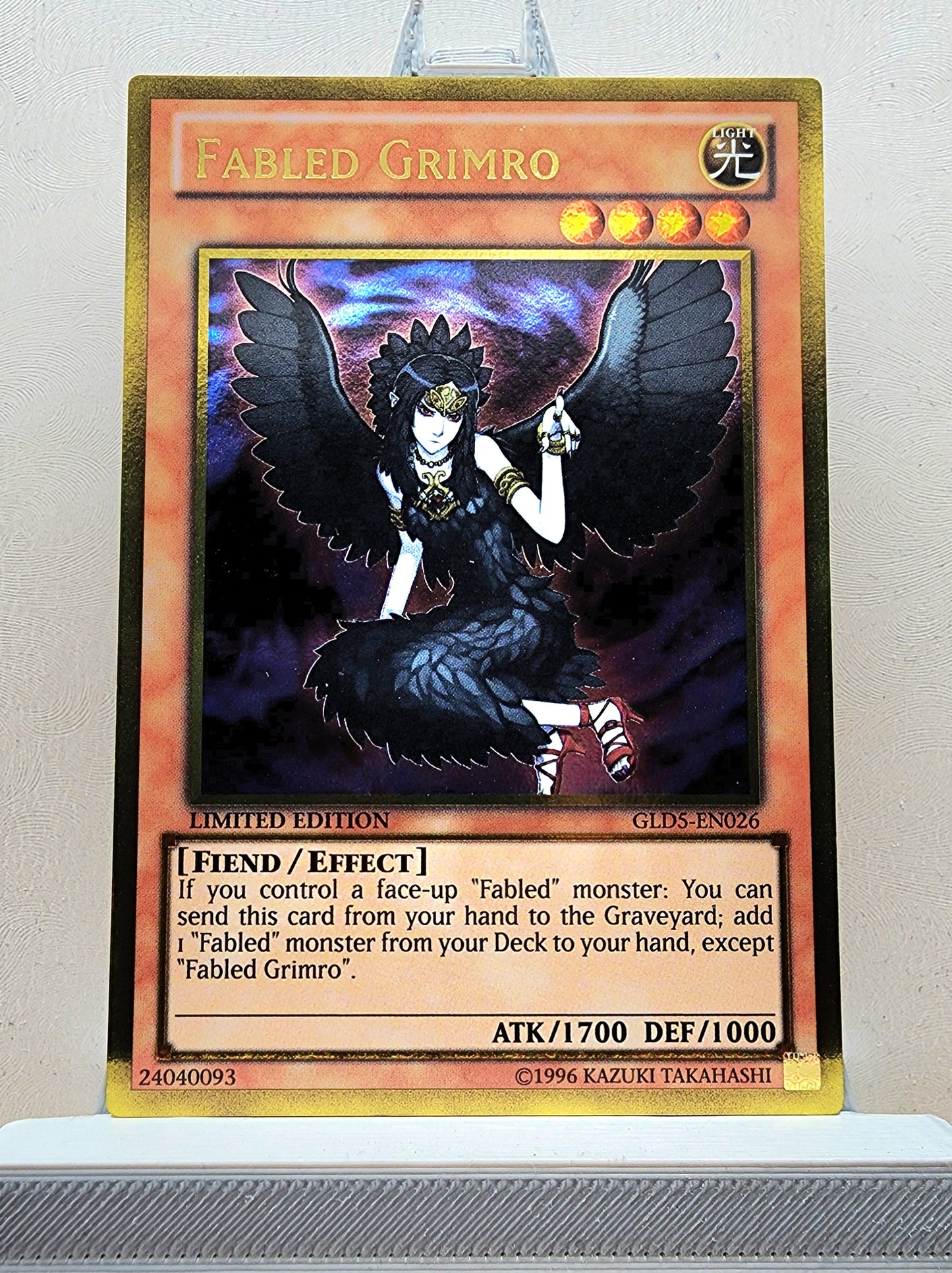 Yugioh! 1x Fabled Grimro (GLD5 - Gold Rare) Limited Edition