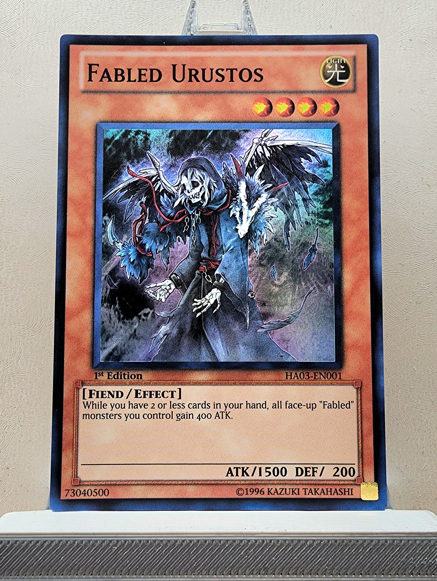 Yugioh! 1x Fabled Urustos (HA03- Super Rare) 1st Edition