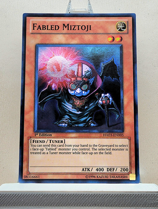 Yugioh! 1x Fabled Miztoji (HA03 - Super Rare) 1st Edition