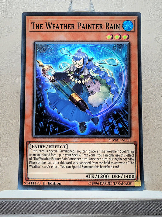 Yugioh! 1x The Weather Painter Rain (SPWA - Super Rare) 1st Edition