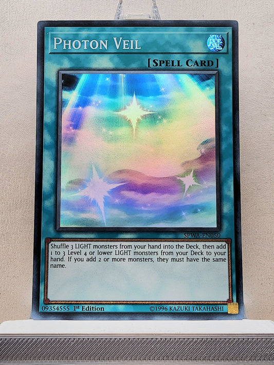 Yugioh! 1x Photon Veil (SPWA - Super Rare) 1st Edition