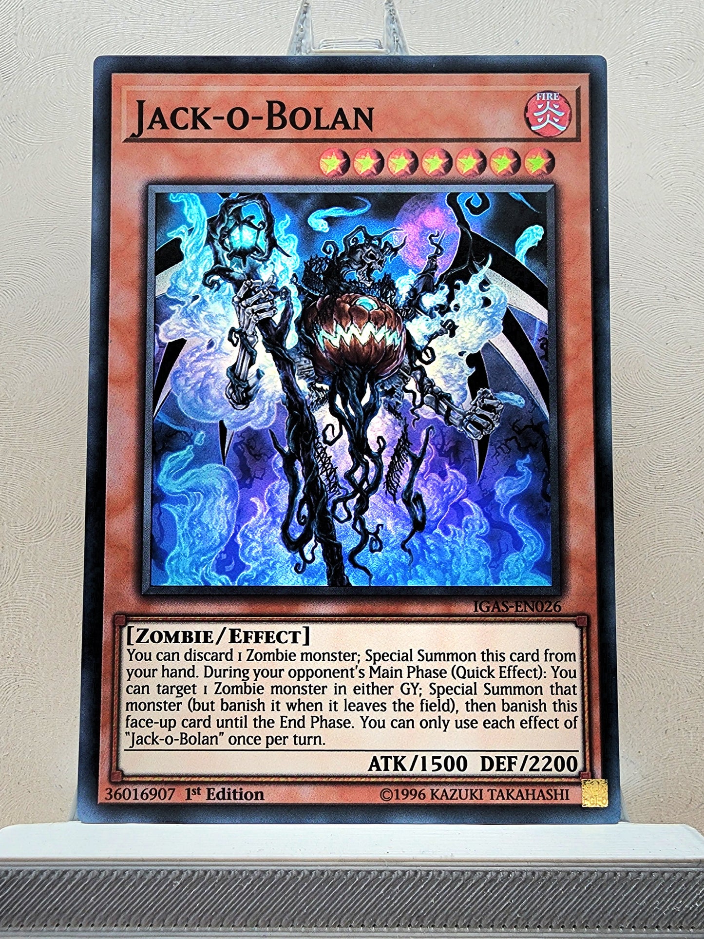 Yugioh! 1x Jack O Bolan (IGAS - Super Rare) 1st Edition