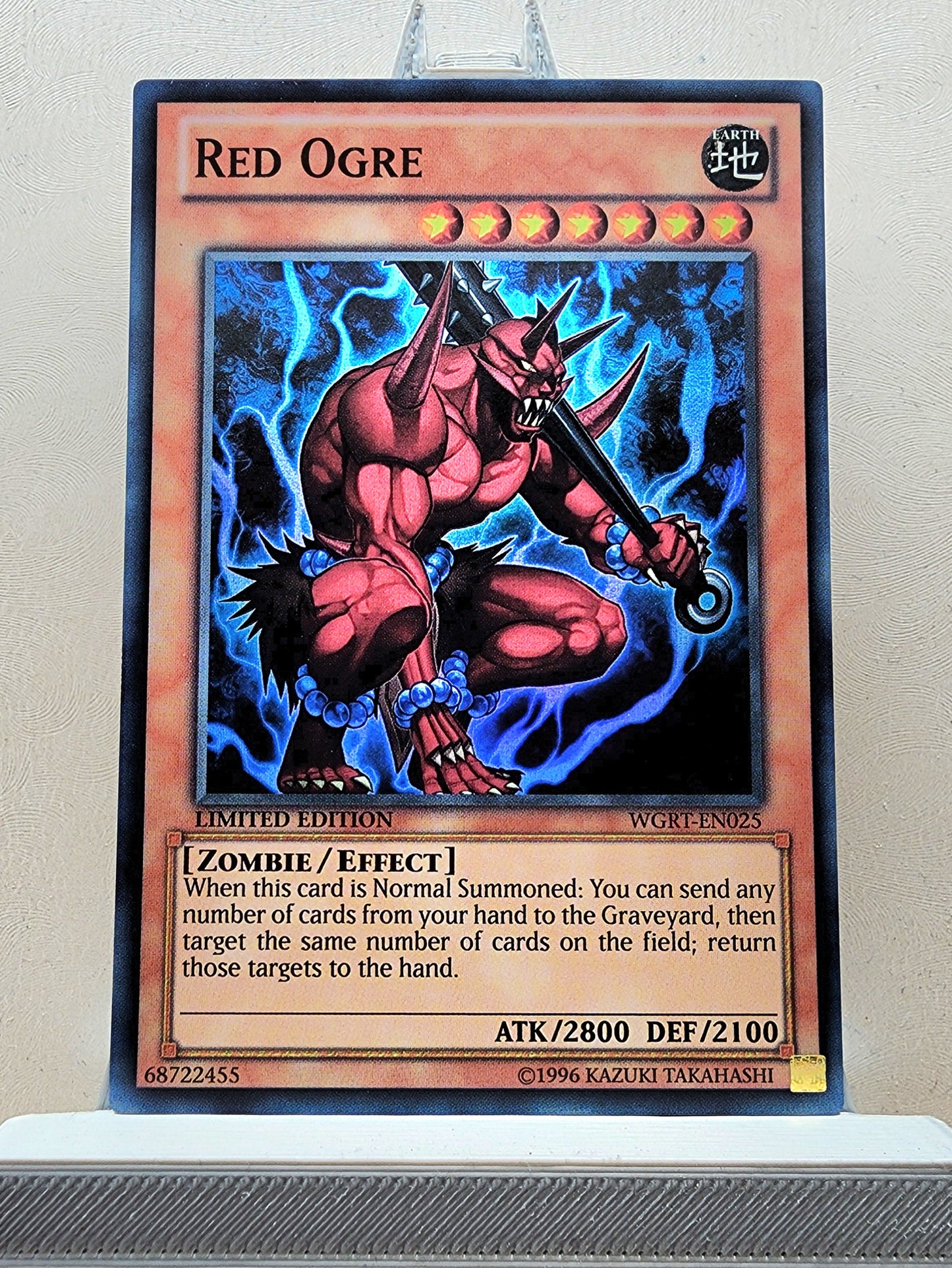 Yugioh! 1x Red Ogre (WGRT - Super Rare) Limited Edition