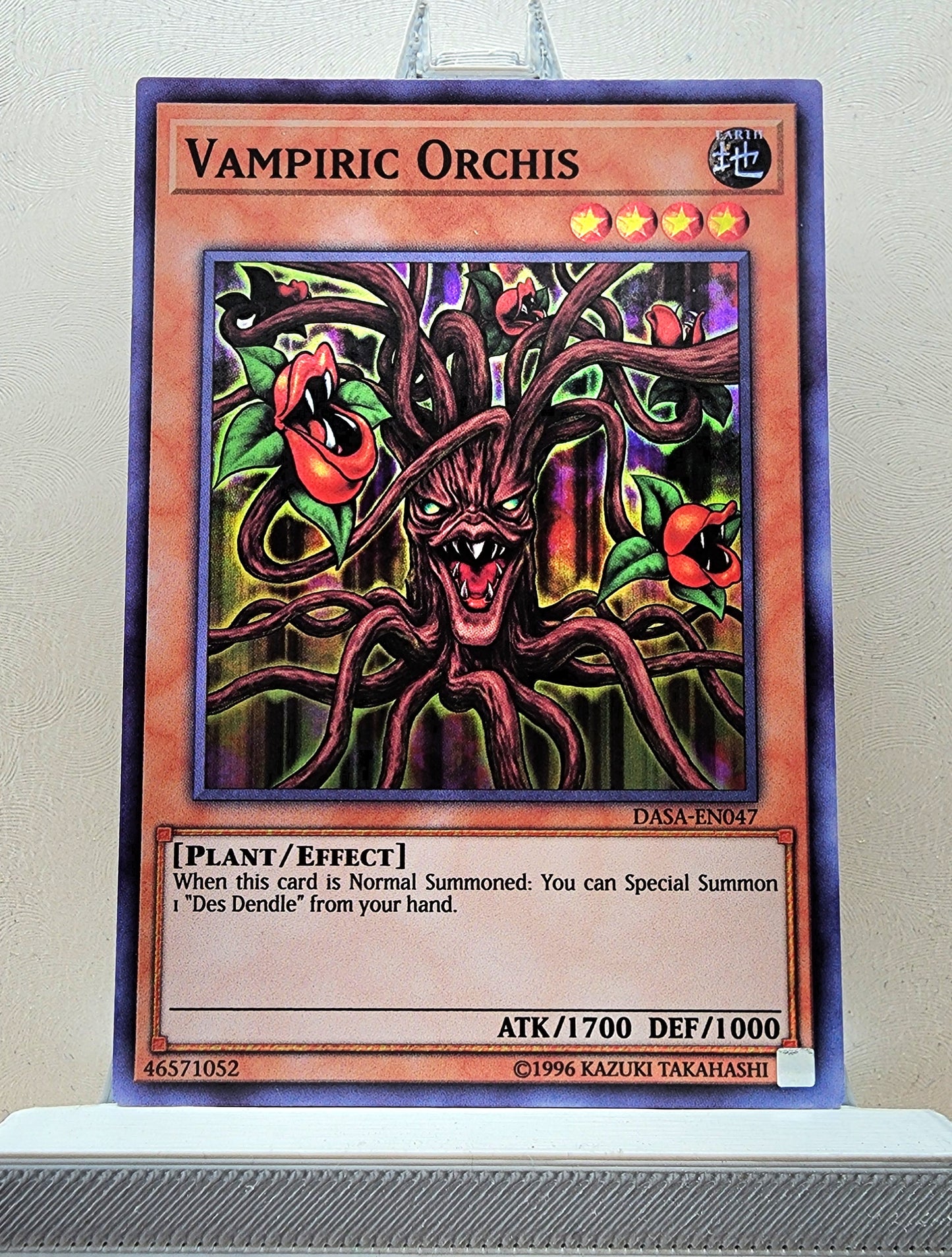 Yugioh! 1x Vampiric Orchis (DASA - Super Rare) 1st/Unli Edition