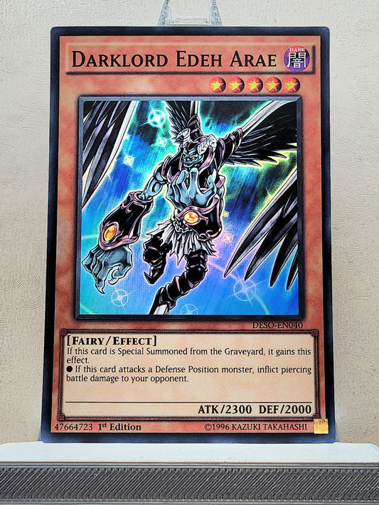 Yugioh! 1x Darklord Edeh Arae (DESO - Super Rare) 1st Edition