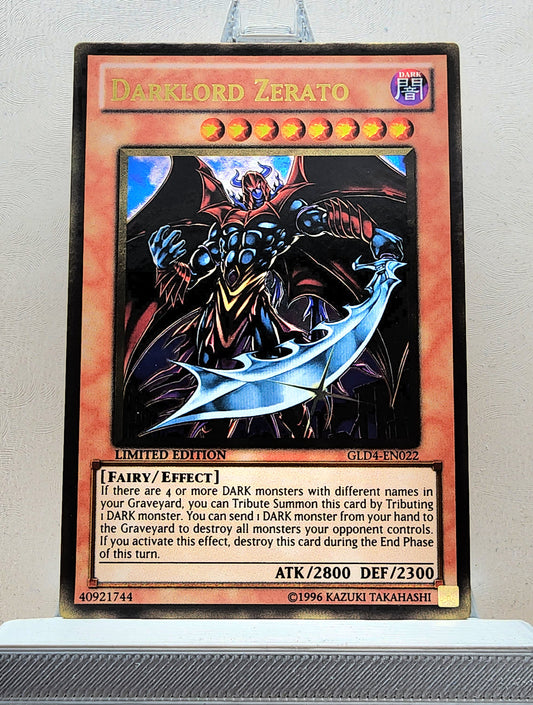 Yugioh! 1x Darklord Zerato (GLD4 - Gold Rare) 1st Edition