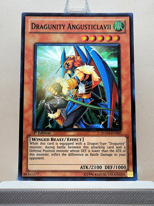 Yugioh! 1x Dragunity Angusticlavii (HA04 - Super Rare) 1st/Unli Edition