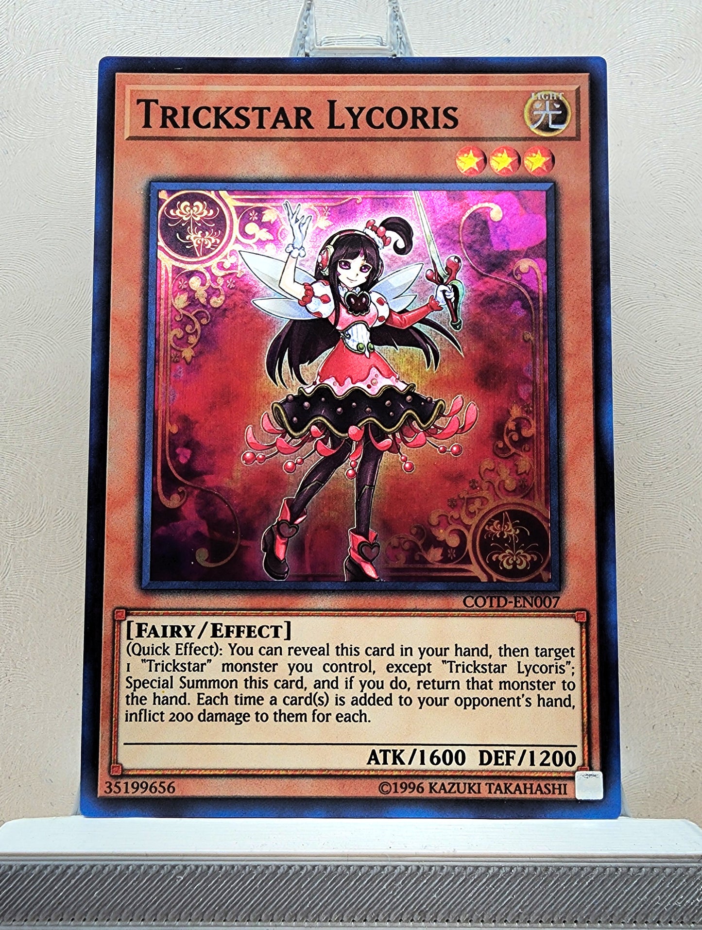 Yugioh! 1x Trickstar Lycoris (COTD - Super Rare) 1st/Unli Edition