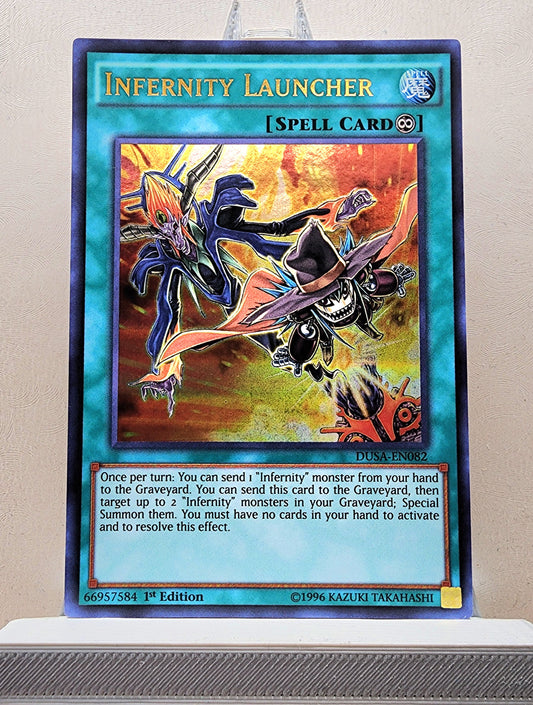 Yugioh! 1x Infernity Launcher (DUSA - Ultra Rare) 1st Edition