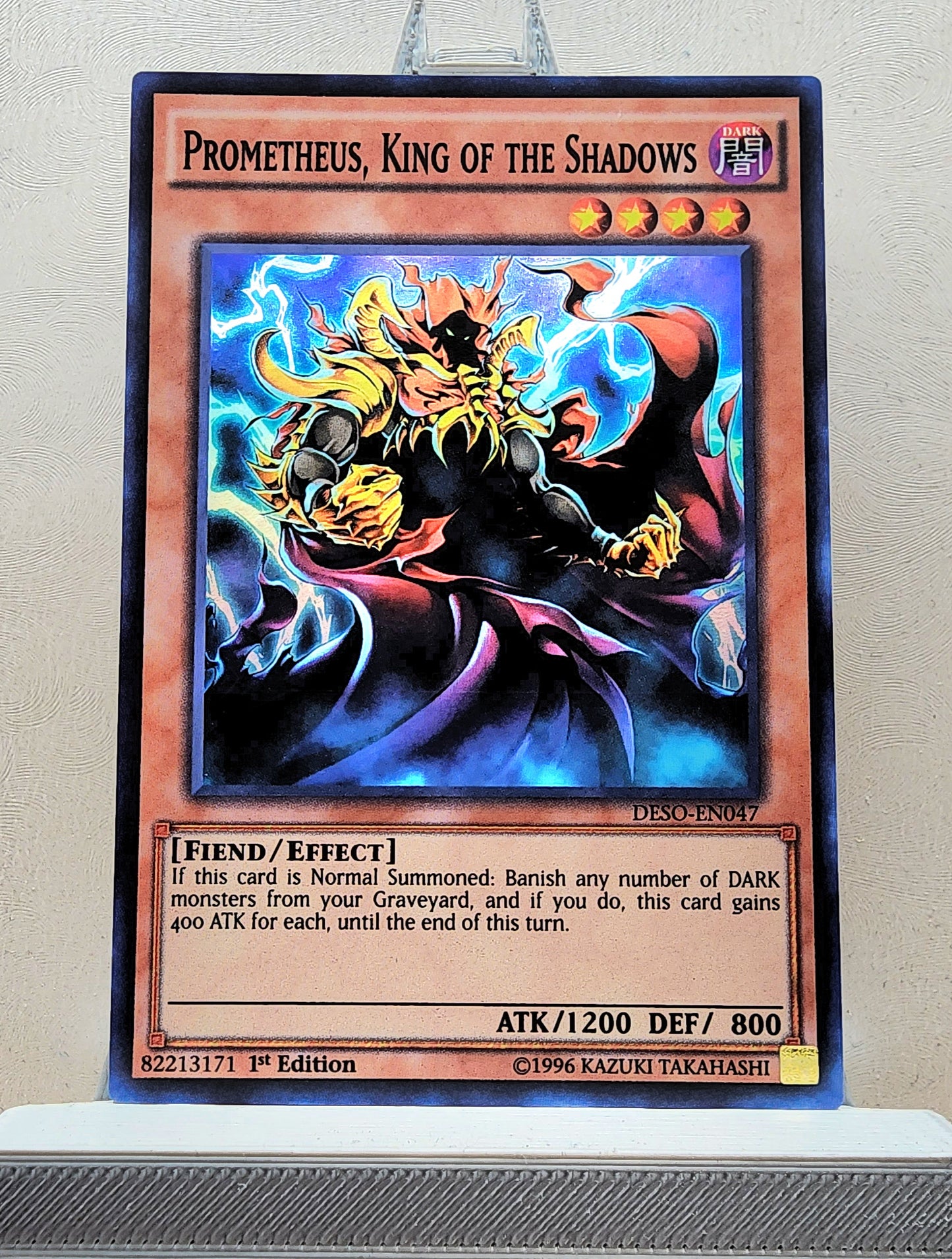 Yugioh! 1x Prometheus, King of the Shadows (DESO - Super Rare) 1st Edition