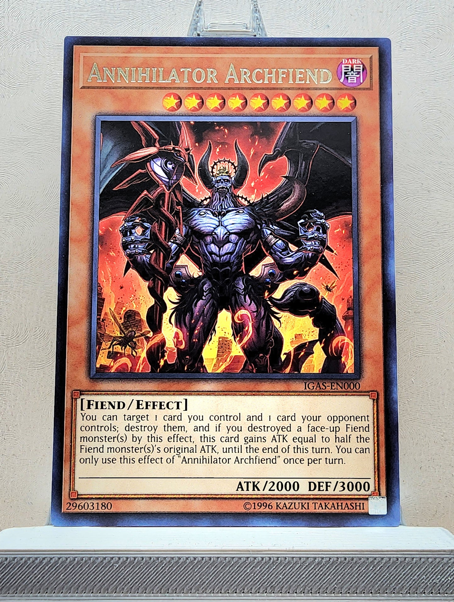 Yugioh! 1x Annihilator Archfiend (IGAS - Rare) 1st/Unli Edition