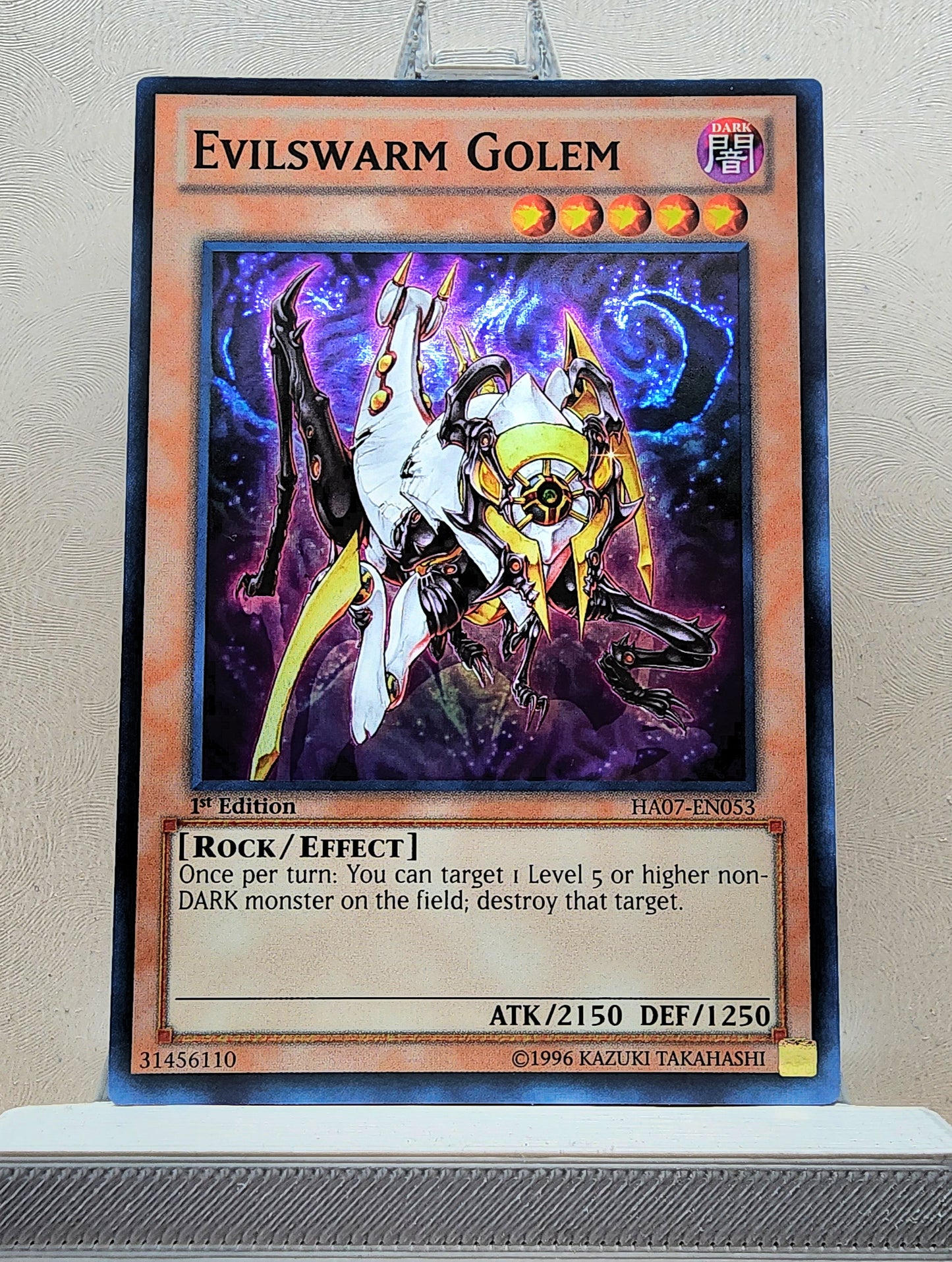 Yugioh! 1x Evilswarm Golem (HA07 - Super Rare) 1st Edition