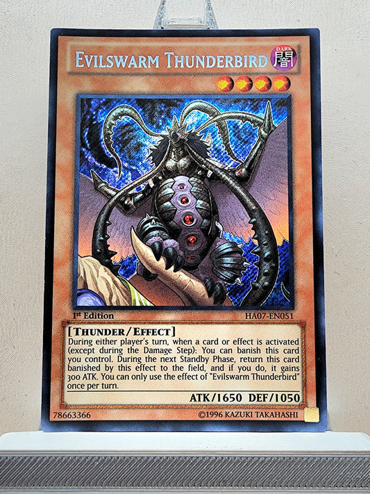 Yugioh! 1x Evilswarm Thunderbird (HA07 - Secret Rare) 1st Edition