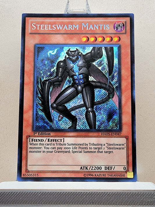 Yugioh! 1x Steelswarm Mantis (HA05 - Secret Rare) 1st Edition