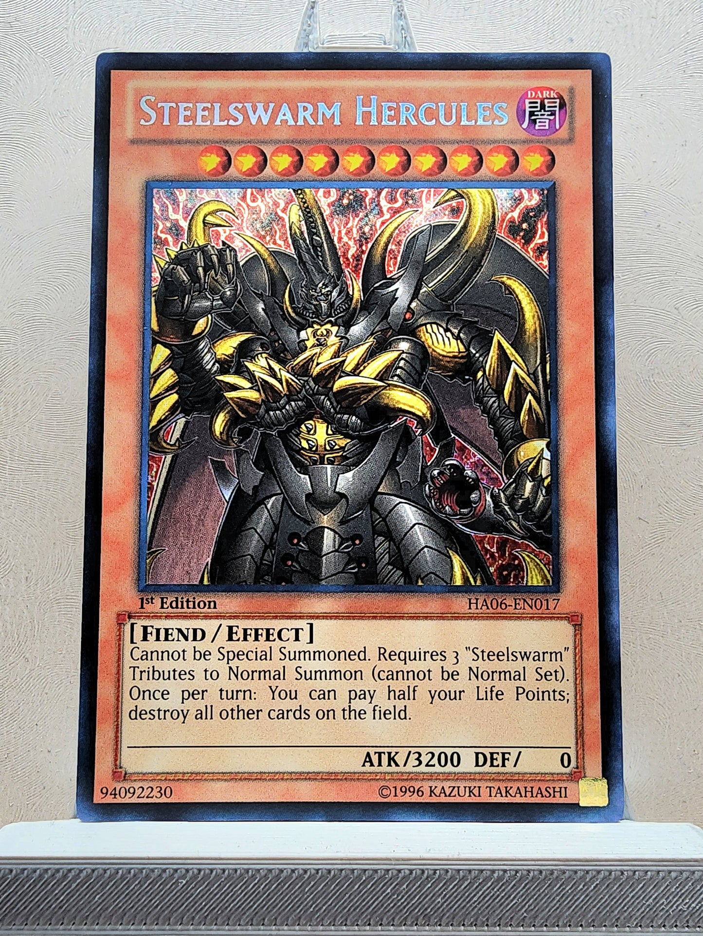 Yugioh! 1x Steelswarm Hercules (HA06 - Secret Rare) 1st Edition