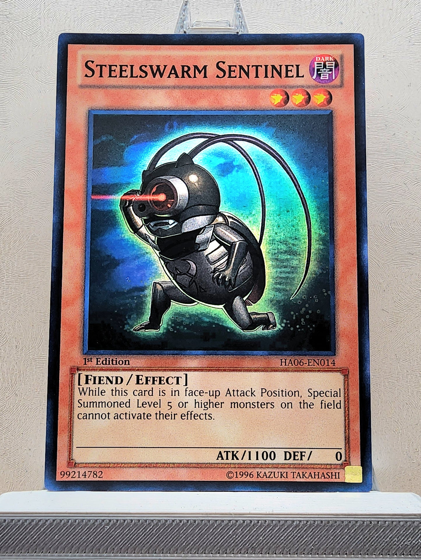 Yugioh! 1x Steelswarm Sentinel (HA06 - Super Rare) 1st Edition