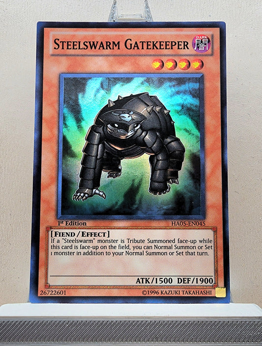 Yugioh! 1x Steelswarm Gatekeeper (HA05 - Super Rare) 1st Edition