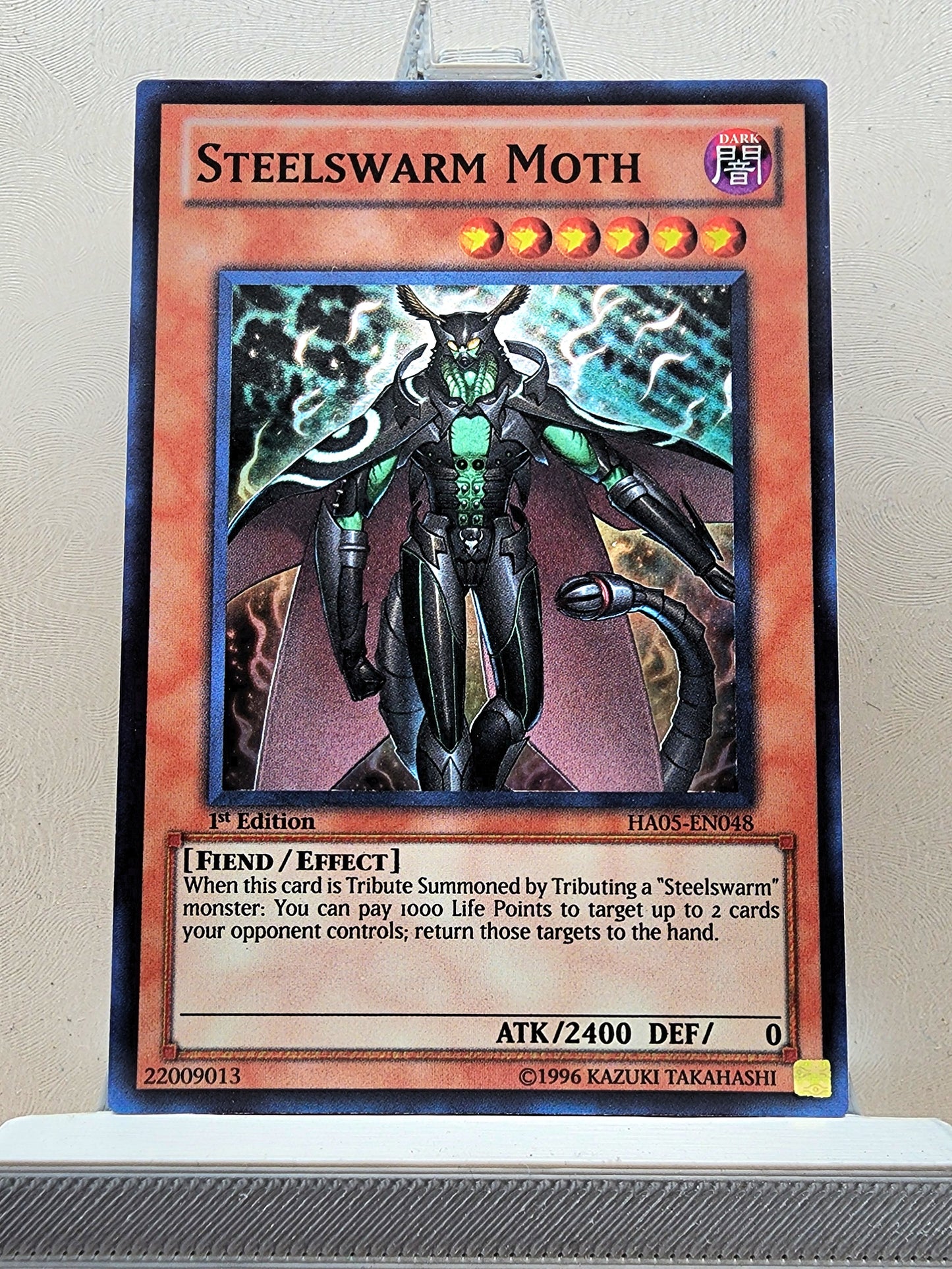 Yugioh! 1x Steelswarm Moth (HA05 - Super Rare) 1st Edition