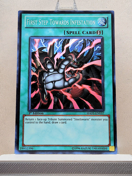 Yugioh! 1x First Step Towards Infestation (HA05 - Super Rare) 1st Edition