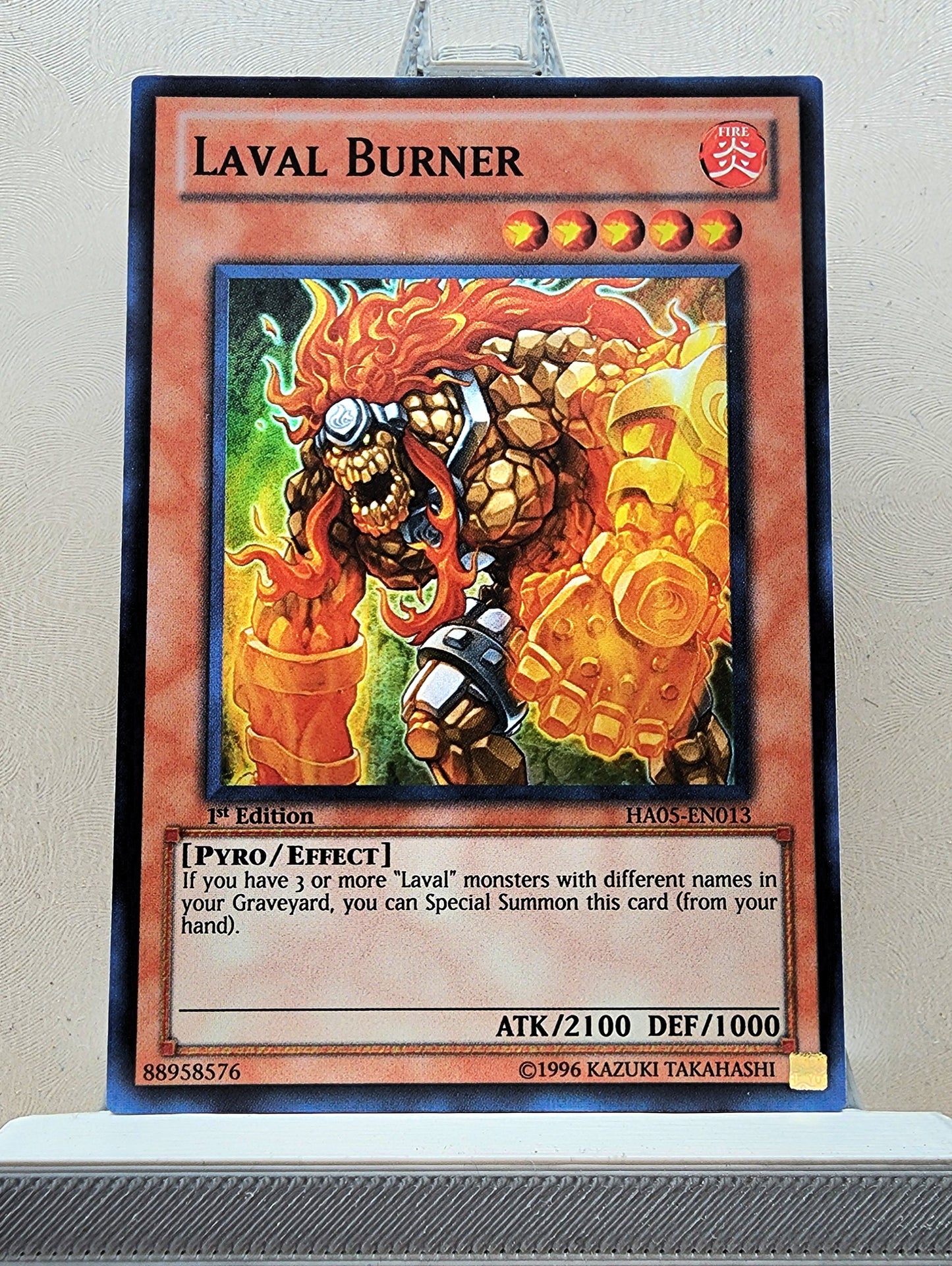 Yugioh! 1x Laval Burner (HA05 - Super Rare) 1st Edition