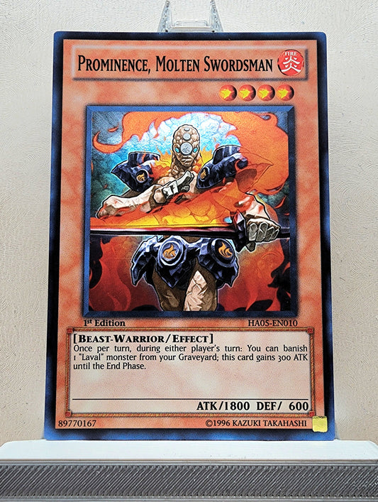 Yugioh! 1x Prominence Molten Swordsman (HA05 - Super Rare) 1st Edition