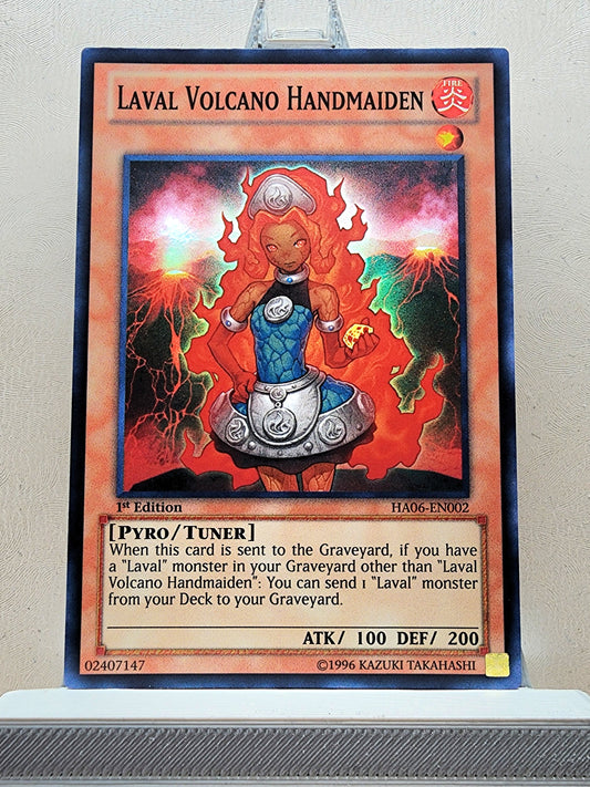 Yugioh! 1x Laval Volcano Handmaiden (HA06 - Super Rare) 1st Edition