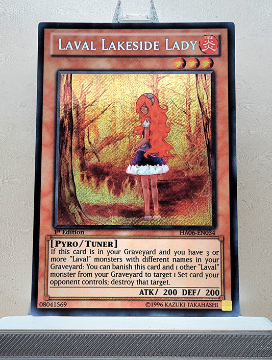 Yugioh! 1x Laval Lakeside Lady (HA06 - Secret Rare) 1st Edition