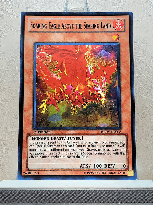 Yugioh! 1x Soaring Eagle Above the Searing Land (HA05 - Super Rare) 1st Edition