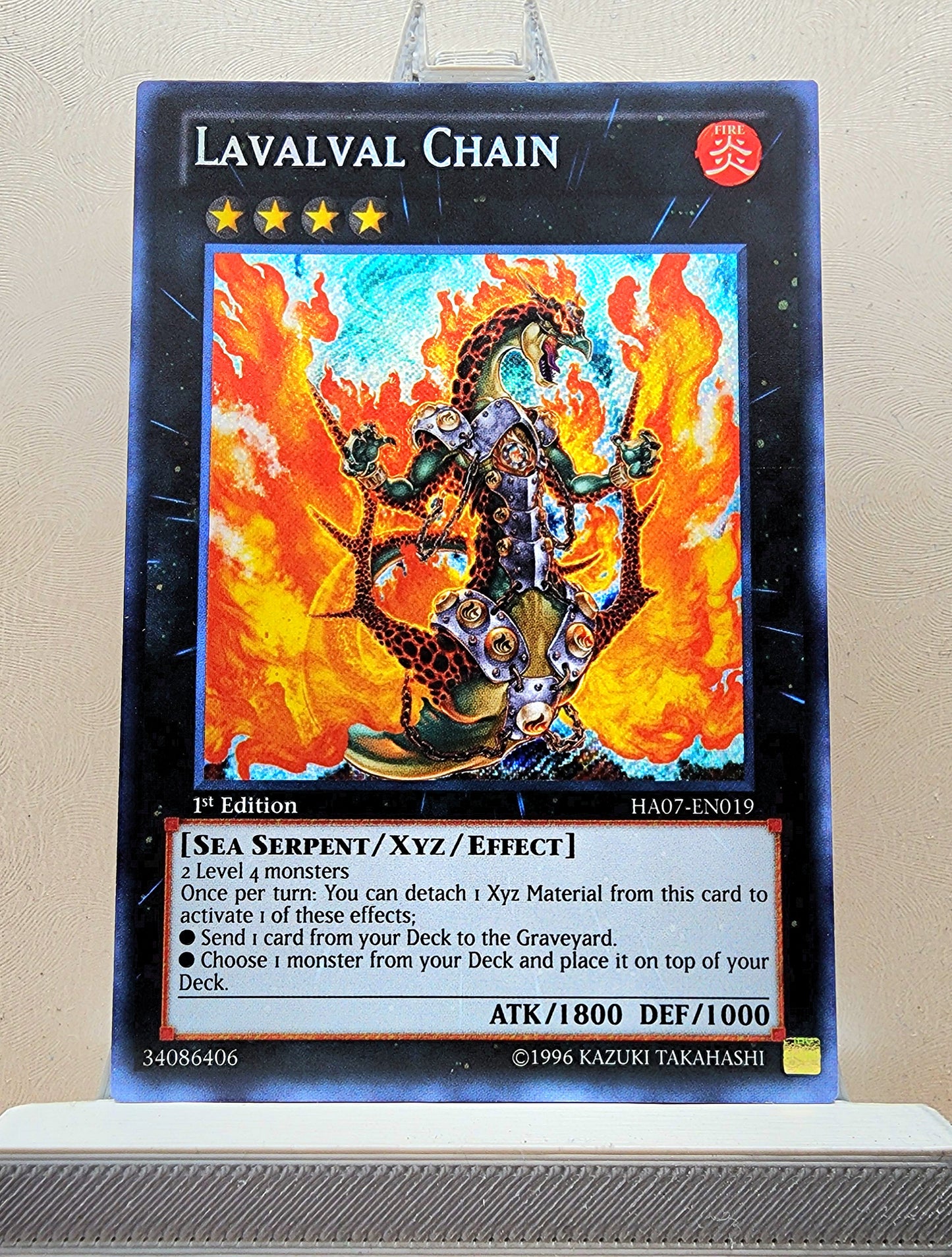 Yugioh! 1x Lavalval Chain (HA07 - Secret Rare) 1st Edition