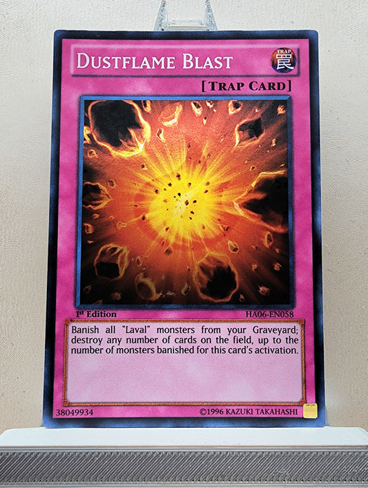 Yugioh! 1x Dustflame Blast (HA06 - Super Rare) 1st Edition