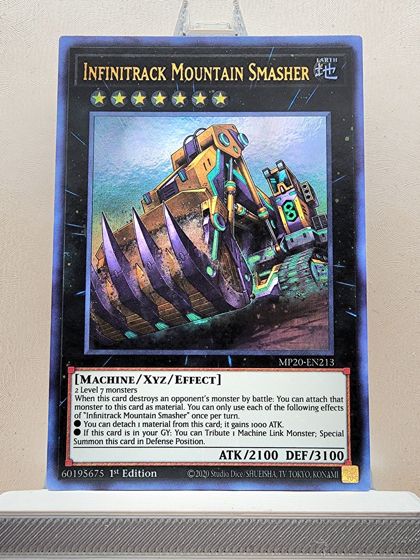 Yugioh! 1x Infinitrack Mountain Smasher (MP20 - Ultra Rare) 1st Edition