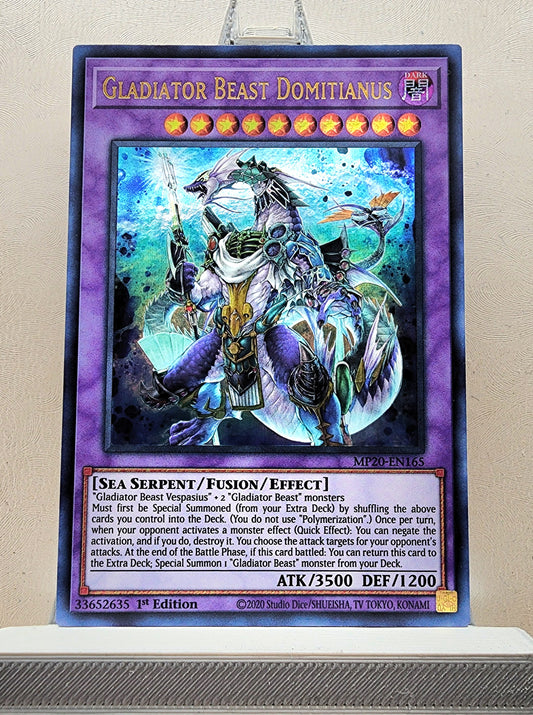 Yugioh! 1x Gladiator Beast Domitianus (MP20 - Ultra Rare) 1st Edition