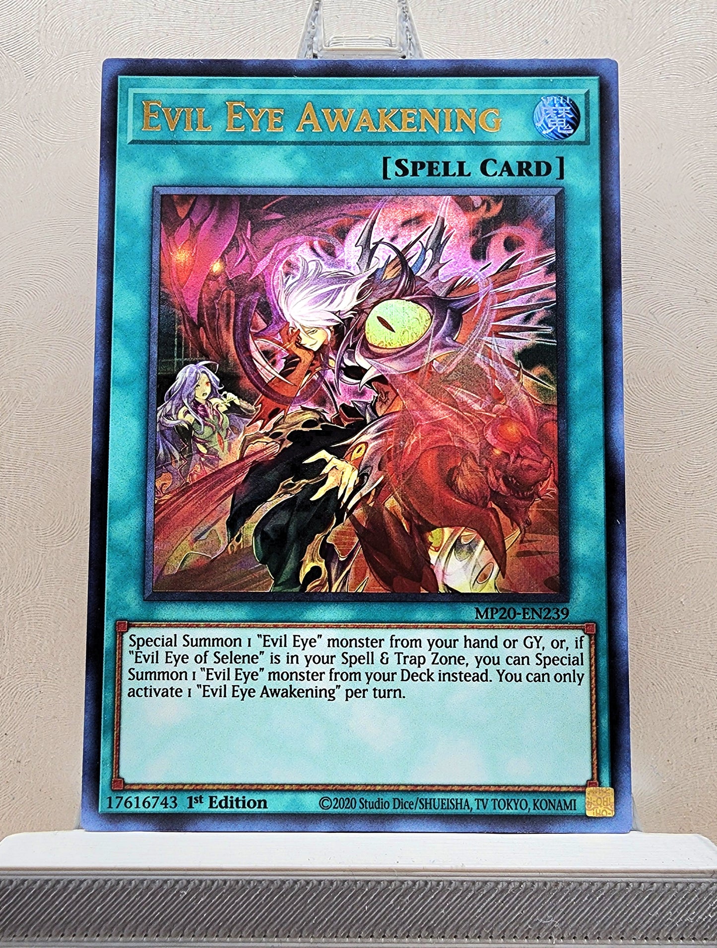 Yugioh! 1x Evil Eye Awakening (MP20 - Ultra Rare) 1st Edition