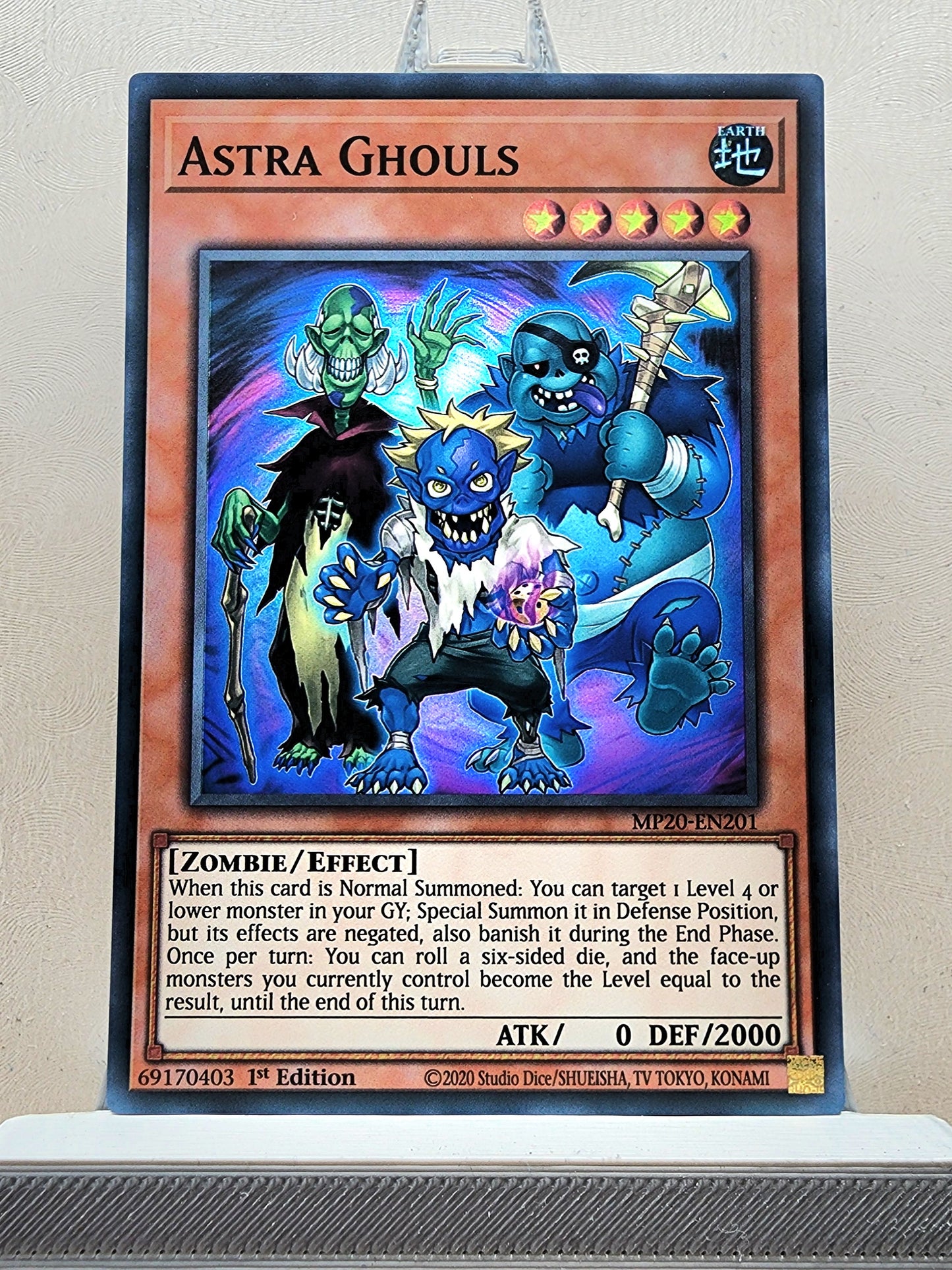 Yugioh! 1x Astra Ghouls (MP20 - Super Rare) 1st Edition