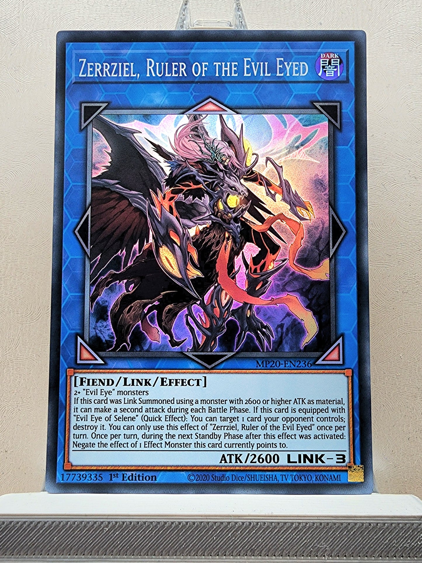 Yugioh! 1x Zerrziel, Ruler of the Evil Eyed (MP20 - Super Rare) 1st Edition