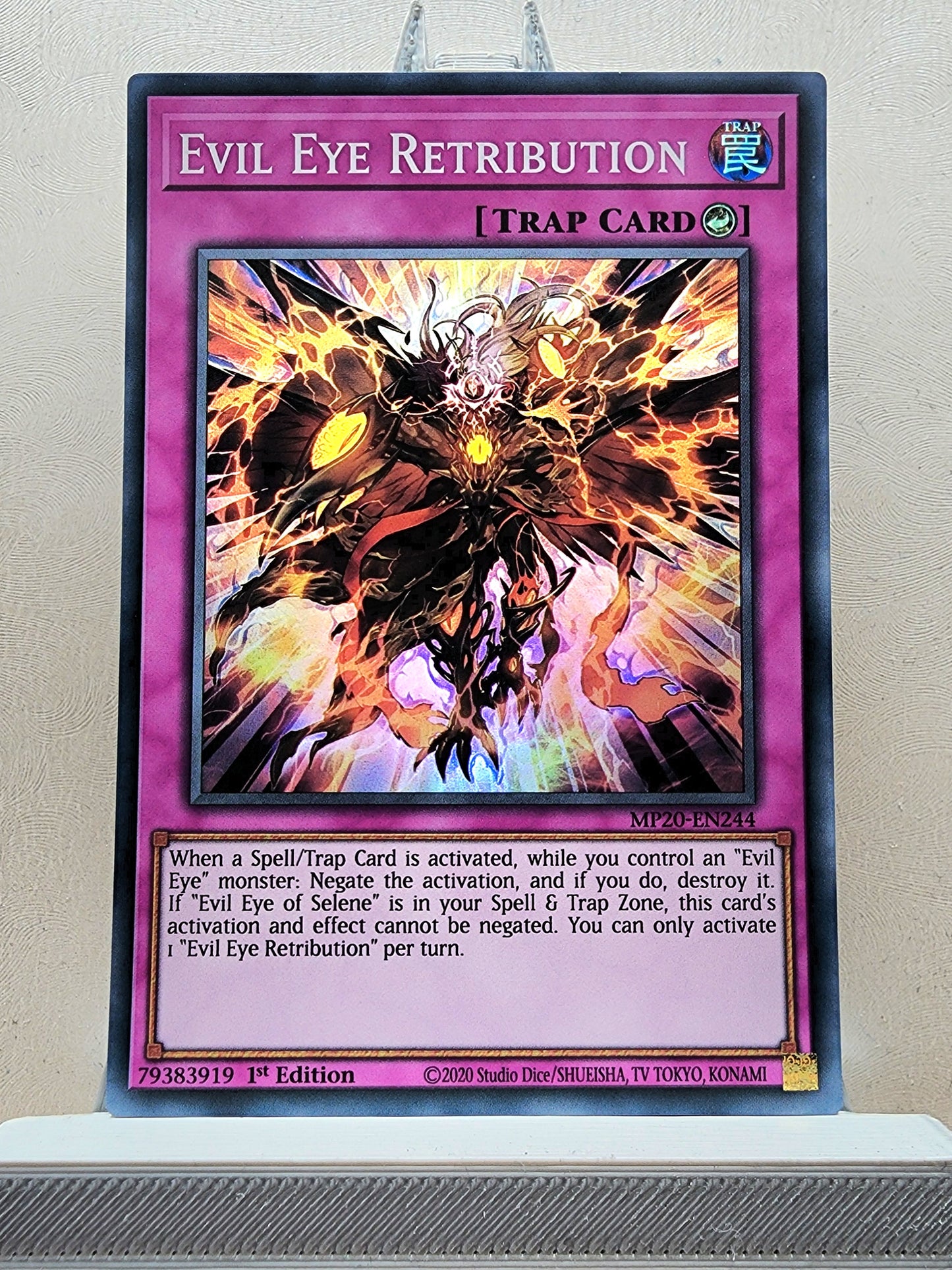 Yugioh! 1x Evil Eye Retribution (MP20 - Super Rare) 1st Edition