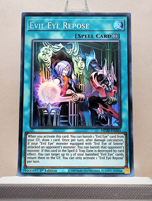 Yugioh! 1x Evil Eye Repose (MP20 - Super Rare) 1st Edition