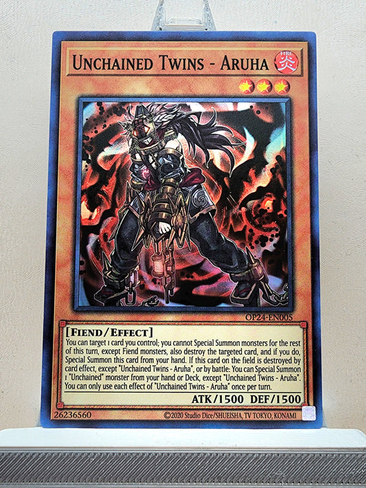 Yugioh! 1x Unchained Twins - Aruha (OP24 - Super Rare) Unli Edition