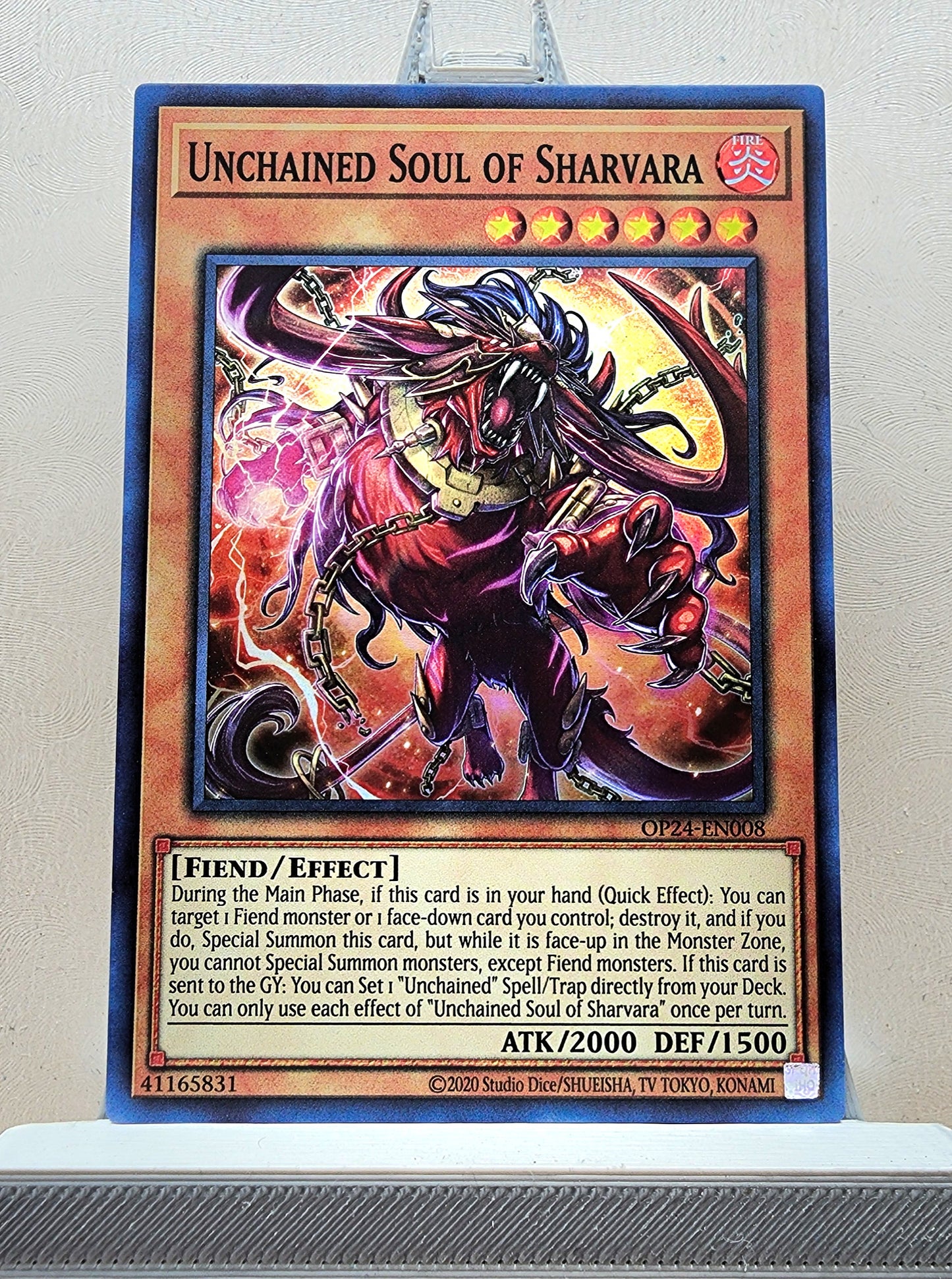 Yugioh! 1x Unchained Soul of Sharvara (OP24 - Super Rare) Unli Edition