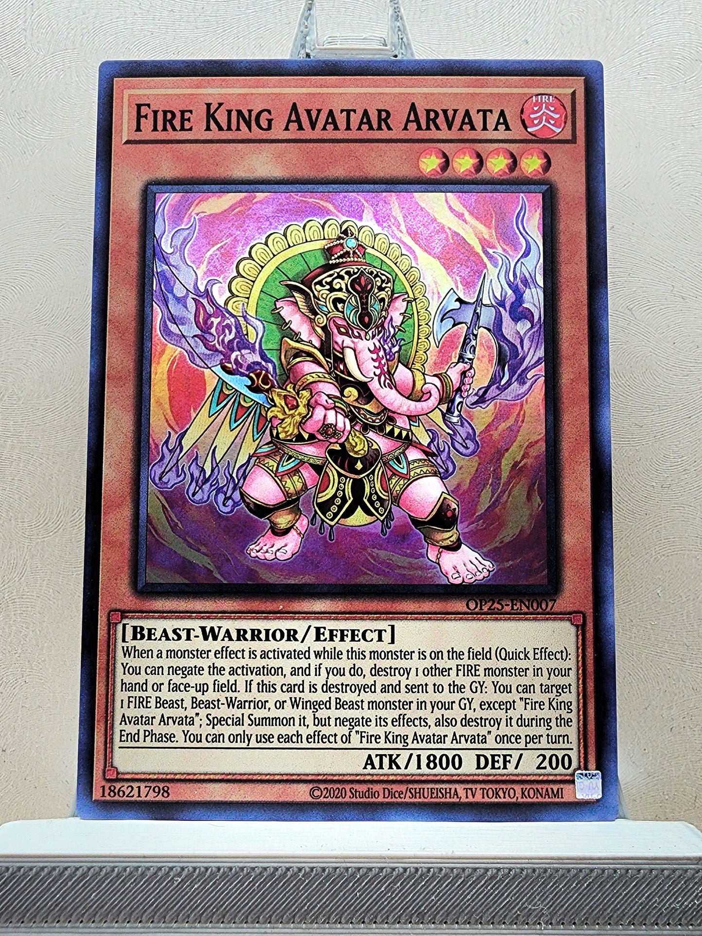 Yugioh! 1x Fire King Avatar Arvata (OP25 - Super Rare) Unli Edition