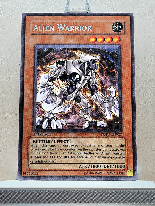 Yugioh! 1x Alien Warrior (POTD - Rare) 1st Edition