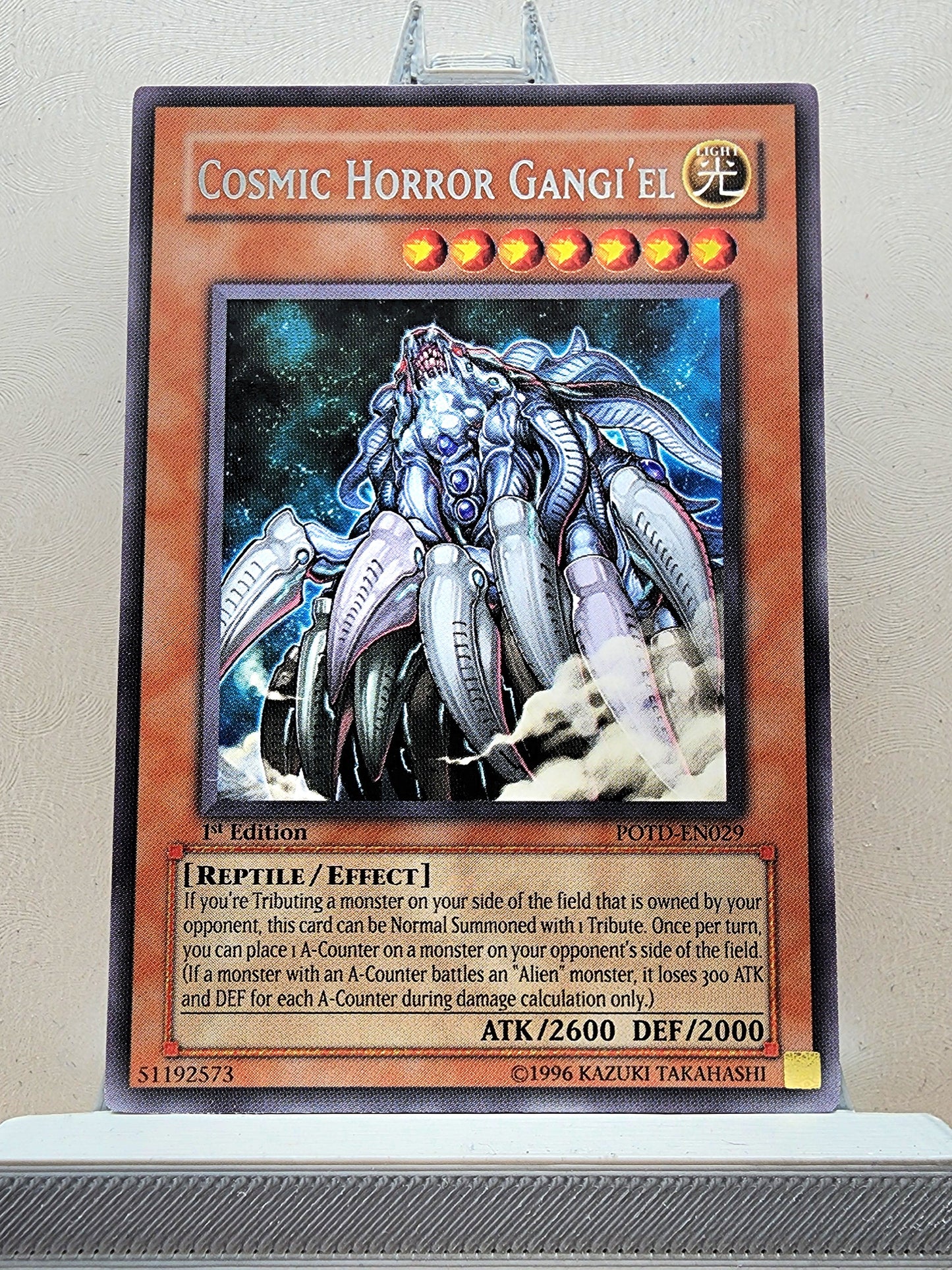 Yugioh! 1x Cosmic Horror Gangi'El (POTD - Rare) 1st Edition