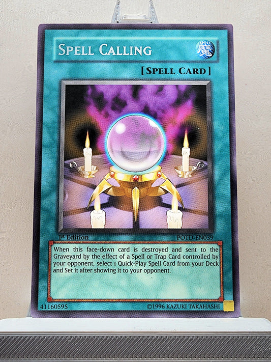 Yugioh! 1x Spell Calling (POTD - Rare) 1st Edition