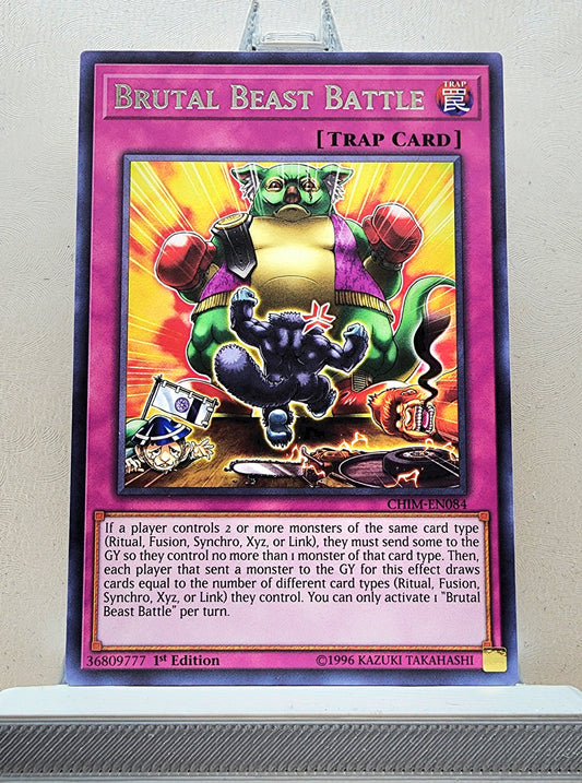 Yugioh! 1x Brutal Beast Battle (CHIM - Rare) 1st/Unli Edition